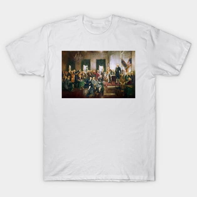 The Signing of the Constitution of the United States - Howard Chandler Christy T-Shirt by podartist